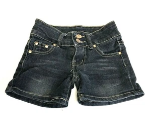 City Ink Denim Short Size 6 Childrens Kids Dark Wash - Picture 1 of 4