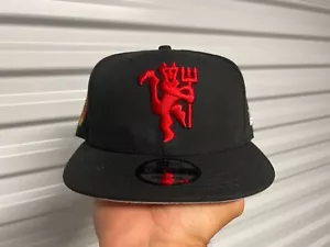Manchester United Premier League Black Snapback Hat - New - Picture 1 of 3