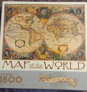 Vintage 1992 Springbok MAP OF THE WORLD 1500 Piece Jigsaw Puzzle by Hallmark - Picture 1 of 4