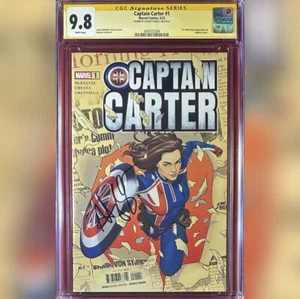 CAPTAIN CARTER #1 PRIMA STAMPA CGC 9.8 SS FIRMATO DA HAYLEY ATWELL - Foto 1 di 1