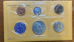 1957 US Mint 5 Coin Silver Proof Set with Envelope. - Picture 1 of 1