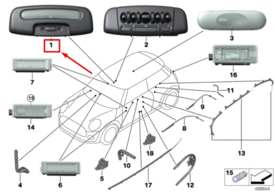 MINI COOPER F55 Front Interior Lighting 63319263439 9263439 NEW GENUINE - Image 1 of 2