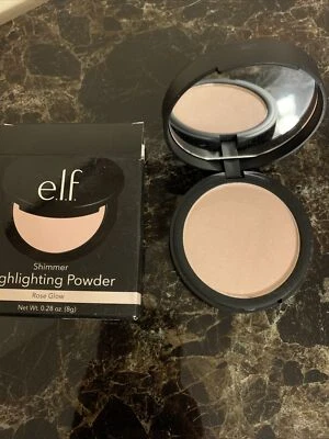NIB e.l.f. SHIMMER HIGHLIGHTING POWDER- Rose Glow 0.28 Oz - Image 1 of 4