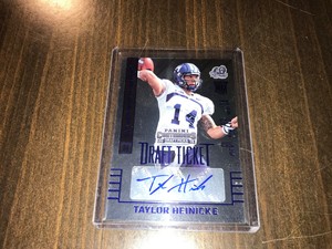 Taylor Heinicke 2015 Panini Contenders Draft Ticket Rookie Auto