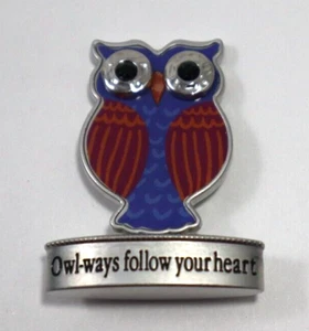 X4 Eule-Wege Always Follow Your Heart Mini Botschaft HAPPY LITTLE OWL FIGUR Ganz - Bild 1 von 12