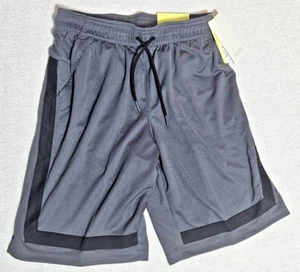 All In Motion Gray With Black Strip On Sides Draw String Shorts Boy's L 12/14 - Picture 1 of 2