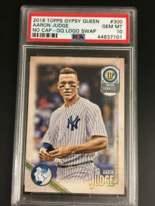 2018 Topps Gypsy Queen Aaron Judge logotipo sin tapa intercambio Yankees PSA 10!!!!! - Imagen 1 de 2