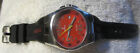 6717 FESTINA RED Dial Men's Watch  w Date WR 100M Needs BATTERY,New NOS