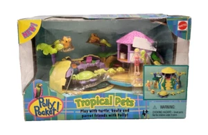 Polly Pocket Tropical Pets Playset NEW VINTAGE RARE Sealed Mattel 2000 Toy NIB - Picture 1 of 9