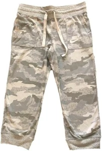 Nike Girl’s Sportswear Vintage Camo Grey Bone Capri Pants XL - Picture 1 of 1