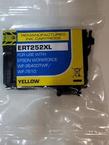 Epson Workforce Yellow ERT252XL Ink cartridge WF7610 7620 7110 3620 3640 - Picture 1 of 2
