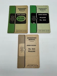 John Deere Wagon 943 953 963 manuales de operador libros x3 - Imagen 1 de 10