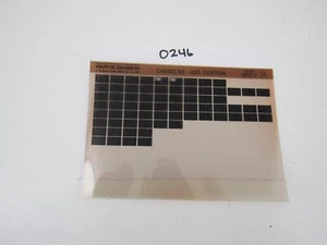 Honda CX650C '83 650 Custom Parts Catalog Manual Microfiche - Bild 1 von 1