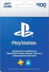 Tarjetas de regalo Sony PlayStation envío rápido $100 - Imagen 1 de 1