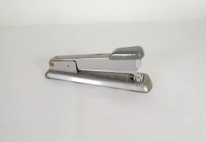 Vintage Bates 56 Stapler Gray Heavy Desktop Made In USA - Picture 1 of 6