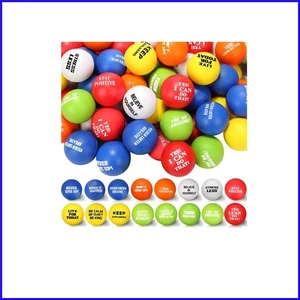 Colorido juego de bolas de estrés de 160 piezas con cotizaciones positivas para adultos - divertido juguete de alivio - Imagen 1 de 8