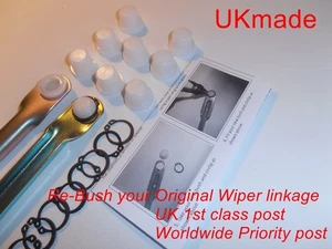 Mitsubishi ASX 10-25 Wiper Linkage Plastic Bushes WORKSHOP pkt8 fitoriginal - Picture 1 of 11
