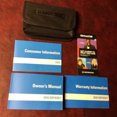 Honda Odyssey Van 2025 manual del propietario libros guía XM estuche todos los modelos Foto 1 de 4