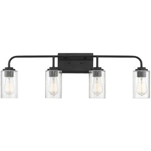 Designers Fountain 96404-MB Logan Bathroom Vanity Light Matte Black - Picture 1 of 2
