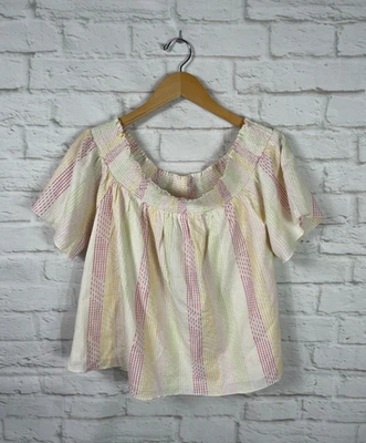 NEW Honey Punch Womens Off The Shoulder Stitch Detail Top Size Large - Image 1 of 3