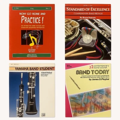 Lot of 4 Oboe Method Books Yamaha Kjos Heritage Belwin Band Lesson Vintage NOS - Image 1 of 4