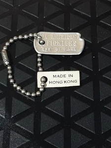 1965 MARX BUDDY CHARLIE ALL AMERICAN FIGHTER ACTION FIGURE TIN DOG TAG - Picture 1 of 3