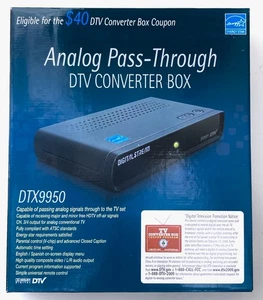 BRAND NEW & SEALED Digital Stream DTX9950 Analog Pass-Through DTV Converter Box - Picture 1 of 4