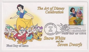 DISNEY CELEBRATION SNOW WHITE & THE SEVEN DWARFS Stamp Colton FDC C9727 - Picture 1 of 1