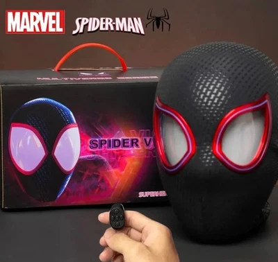 Spider Man Peter Parker Miles Morales Cosplay Mask Helmet Headgear Replica Props - Image 1 of 4