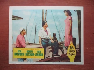 FIRE DOWN BELOW ORIGINAL 1957 LC 11X14 RITA HAYWORTH MITCHUM/LEMMON EX - Bild 1 von 2