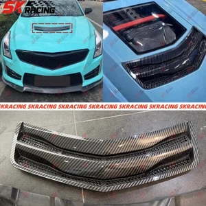 Fits Cadillac ATS-V 2016-19 Forged/Carbon Fiber Front Hood Scoop Vent Cover Kits - Picture 1 of 26