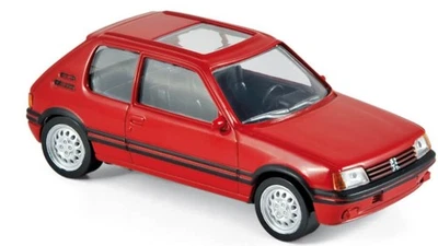MODELLINO AUTO STATICO NOREV PEUGEOT 205 GTI ROSSO 1986 SCALA 1/43 MODELLISMO - Immagine 1 di 4
