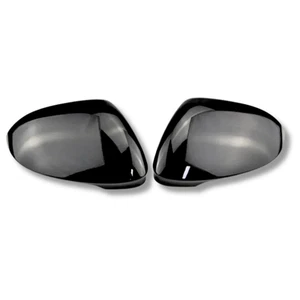 VW Golf MK8 Wing Mirror Cover Set Black Gloss 19- Casing Pair Left Right - Afbeelding 1 van 12