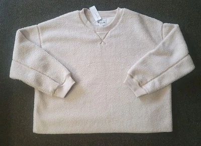 НОВЫЙ флисовый пуловер American Eagle Sherpa цвета слоновой кости женский размер большой с бирками  - Изображение 1 из 4