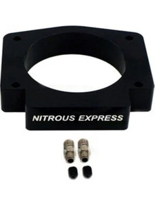 Nitrous Express Nitrous Oxide Plate 90 mm 4 Bolt Aluminum Black Anodize (NP934) - Picture 1 of 12