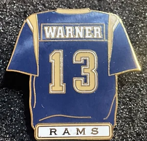 St Louis Rams Kurt Warner Blue Jersey Collector Pin - Picture 1 of 1