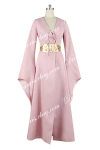 Game Of Thrones Sansa Stark schönes Kleid Cosplay Halloween Kostüm rosa - Bild 1 von 7