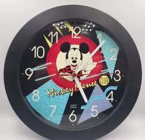 Vintage Retro 90s Disney Mickey Mouse Club Quartz Wall Clock 9.75" - Picture 1 of 3