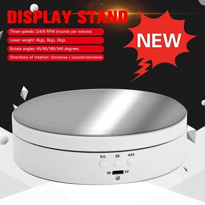3 Speeds Electric Rotating Display Stand 360 Degree For Photo Video Shooting N46 - Image 1 of 4