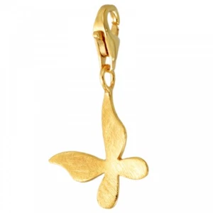 MELINA Charm colgante mariposa chapado en oro amarillo plata 925 - Imagen 1 de 1