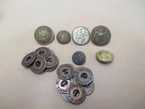 Lote de botones militares, mixtos, europeos e ingleses, lote de 8+, vintage, antiguos - Imagen 1 de 10