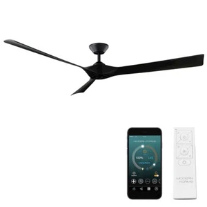 Modern Forms Torque 3 Blade Ceiling Fan, Black - FR-W2204-70-MB - Picture 1 of 1