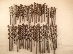 Vtg Lot of 46 Assorted Auger Bits Var. Lengths Sizes. IRWIN, RUSS. JENN, Others - Bild 1 von 7