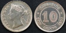 Mauritius 10 Cents 1897 Silver UNC