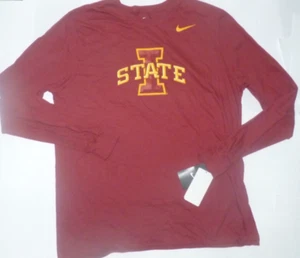 NEU NIKE NCAA Iowa St Cyclones L/S Langarm T-Shirt Herren XL X-Large Neu mit Etikett - Bild 1 von 2