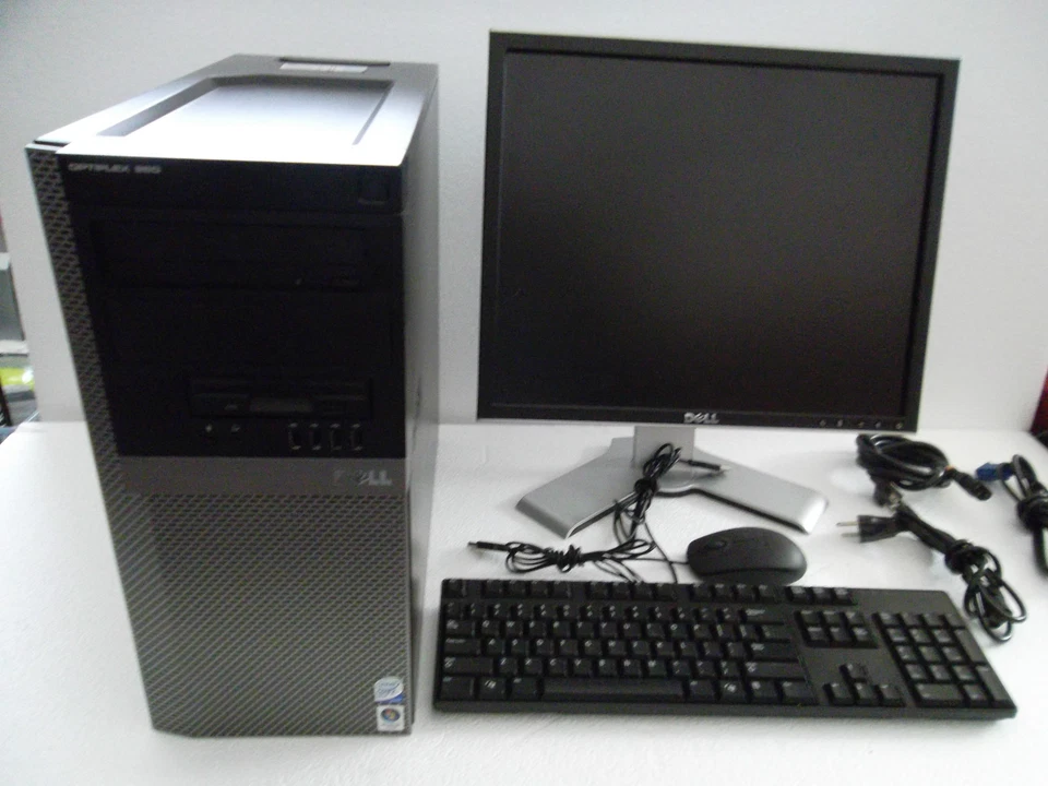Dell Optiplex 960 Intel 3.0GHz 160GB 4GB DVDRW w/19" Dell LCD Monitor Keyb Mouse - Image 1 of 4