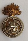 Royal Northumberland Fusiliers Cap Badge Bi-Metal Slider 1937 era VINTAGE Org