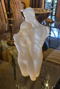 VTG Mirage 1984 Nude Male & Female Embrace Lucite Sculpture Ronkonkoma NY EUC! - Picture 1 of 9