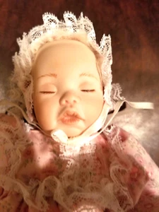 Porcelain Baby Doll "Love Bug" 7" Tall The Collectables by Phyllis Parkins - Picture 1 of 14