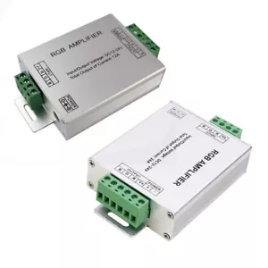 RGB Signal Amplifier Data Repeater DC 12V 12A 24A For 3528 5050 LED Strip Light - Picture 1 of 22